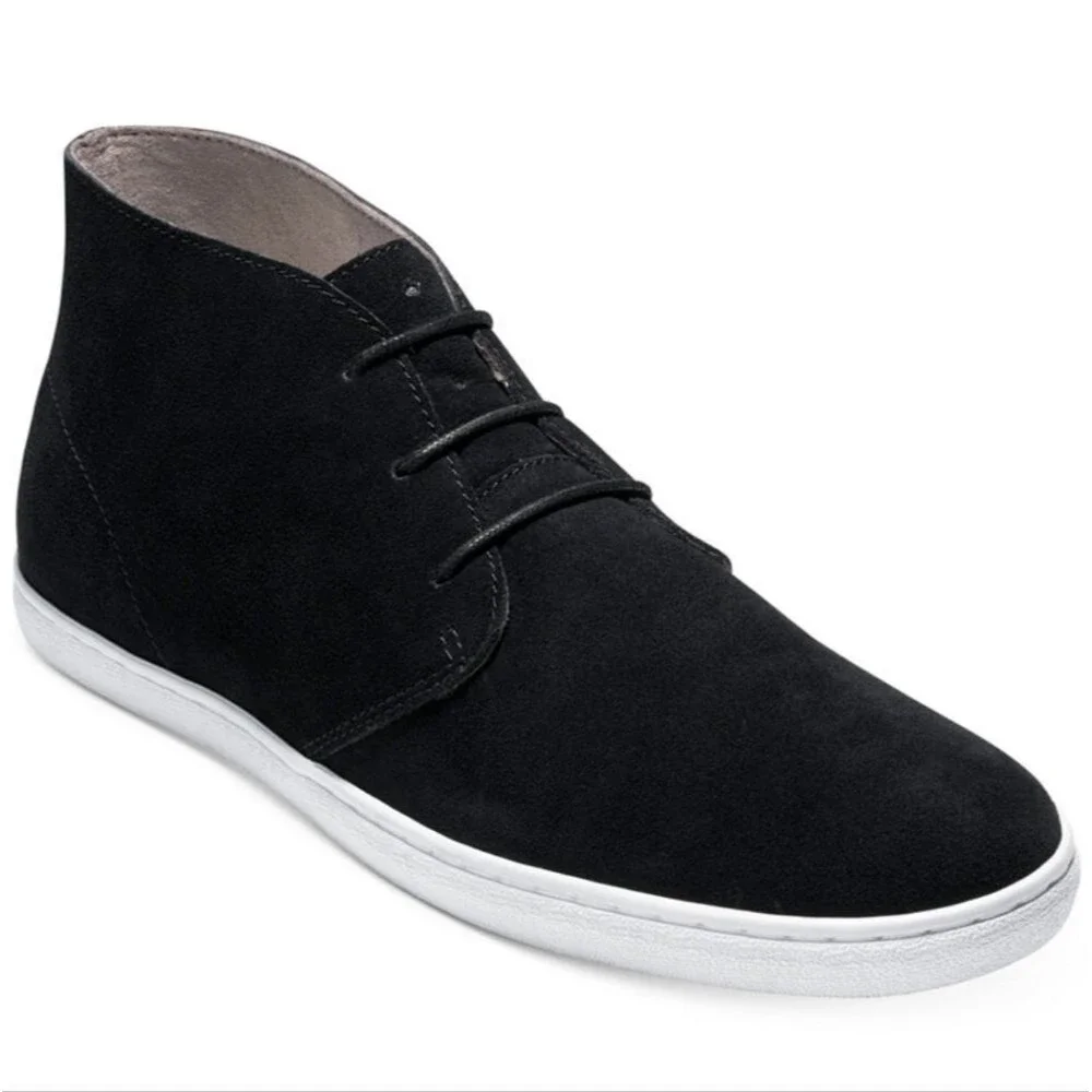 Cole Haan Men's Black Suede Pinch Weekender Chukka Boots, Sz 10